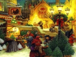 The Village Center At Christmas Time