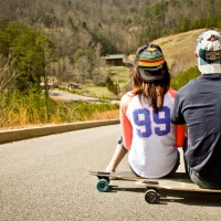 Long Boarding in the Mountains