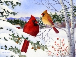 â˜…Cardinals & Hemlock Treesâ˜…