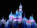 Disneyland Castle at Christmas Time