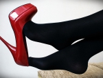 Red-heels-Black-hose