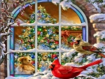 A Cardinals\\\\\' Christmas Window