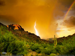 Lightning Over Superstition Mountain