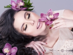 Beauty With Flowers