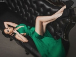 Beauty In Green Dress