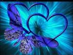 Hearts and butterfly