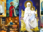 Most Holy Theotokos with Russian Saints