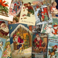 Victorian Christmas Collage