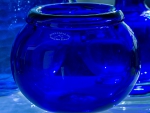 Decorative vase of a fish bowl