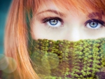 Redhead With Blue Eyes