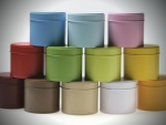 Colored Tin Canisters