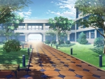 Grisaia no Kajitsu - School Patio
