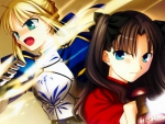 Fate/Stay Night - Saber and Rin