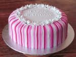 Pink birthday cake