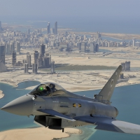 typhoon eurofighter over dubai