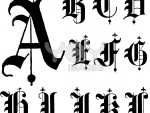 gothic font letters