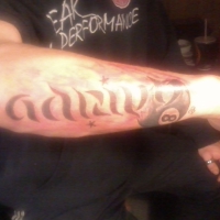 MyStarBoy in ambigram,flames abd eight 8