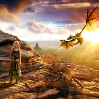 Daenerys with dragon