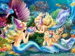 Three mermaids
