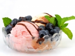 Ice cream & Blueberry