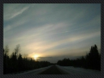 ~~; early morning, start of a sundog ;~~