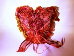 ~ Red Lacey Heart