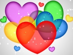 Colorful Hearts for Valentine's Day