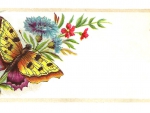 Victorian Calling Card ~ Butterfly