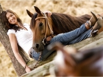 Cowgirl and Her Horse