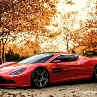 Aston Martin DBC Red