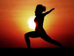 Yoga at sunset