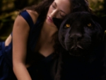 Beauty and a black panther