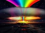 Rainbow explosion
