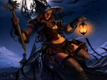 Witch And Bats