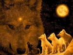 Wolves Spirits of the Moon