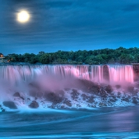 â˜…Full Moon Splashing at Waterfallâ˜…