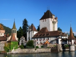 Castle in Oberhofen, Switzerland
