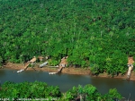 Houses on the Amazon River