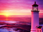 Splendor lighthouse in sunset
