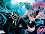 luka megurine and miku