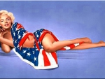 Patriotic Marilyn Monroe