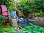 Waterfall and mill