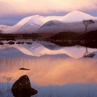 Scottish lake in Winter