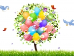 Spring Easter Egg Tree