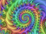 Trippy colorful spiral