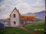 Painting of an old house