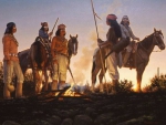 American Indians on horseback