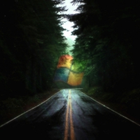 Rainy Country Road Windows Wallpaper