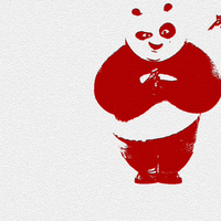 Po the panda notepaper