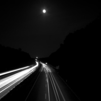 German Autobahn at Night